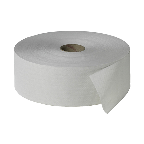 Fripa Toilettenpapier Großrolle 1-lagig 525 m, Recyclingqualität, 6 Rollen/Pack
