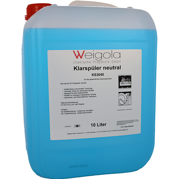 WEIGOLA Klarspüler neutral 10 Liter Kanister