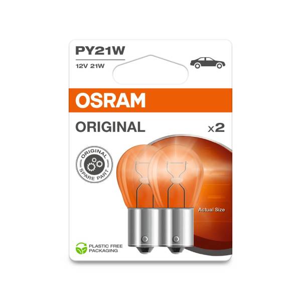 OSRAM Blinklicht orange PY21W-12V-21W-BAU15s