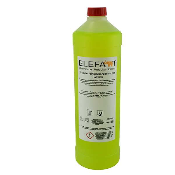 Fensterreiniger Konzentrat mit Salmiak 1000 ml-Flasche