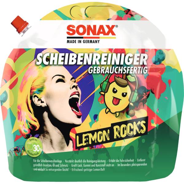 SONAX ScheibenReiniger gebrauchsfertig Lemon Rocks