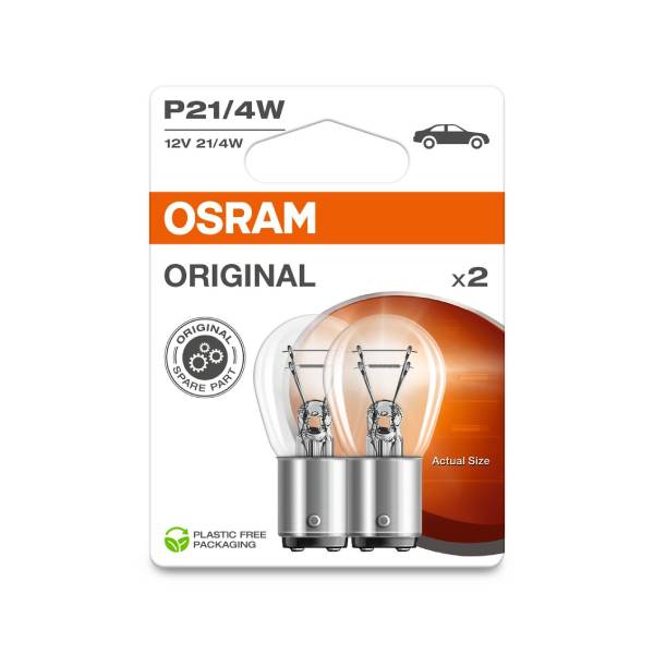 OSRAM Rück/Nebelschlusslicht P21/4W-12V-21/4W-BAZ15d
