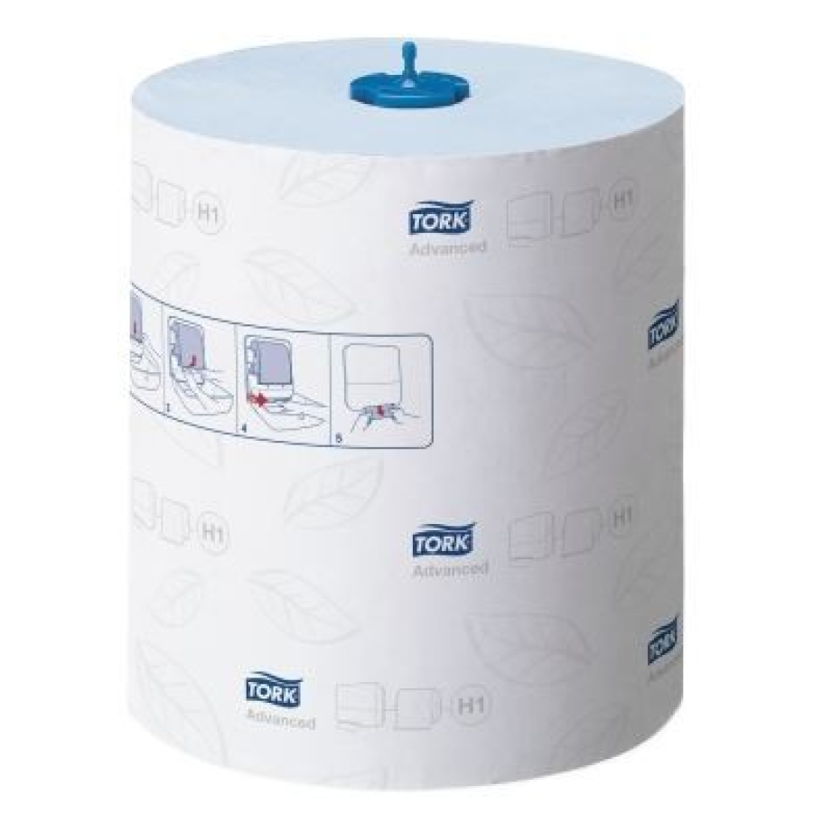 Tork Advanced Rollenhandtücher blau H1 150 m, 2-lagig, 6 Rollen/Karton