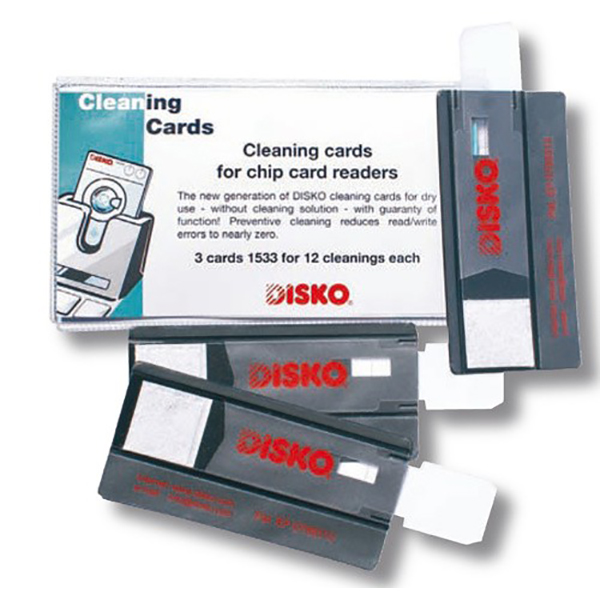 Reinigungskarten Set für Chipkartenleser 3 Karten für je 12 Reinigungen