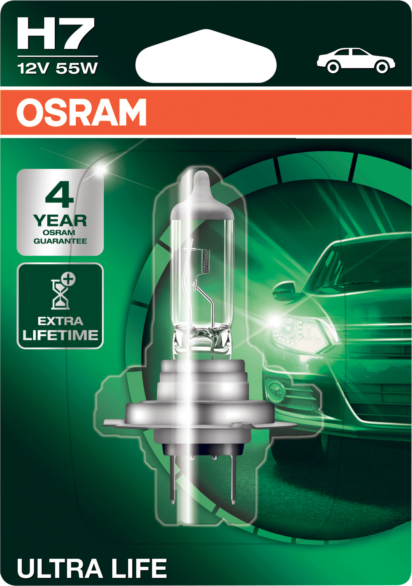 OSRAM H7 ULTRA LIFE H7-12V-55W-PX26d