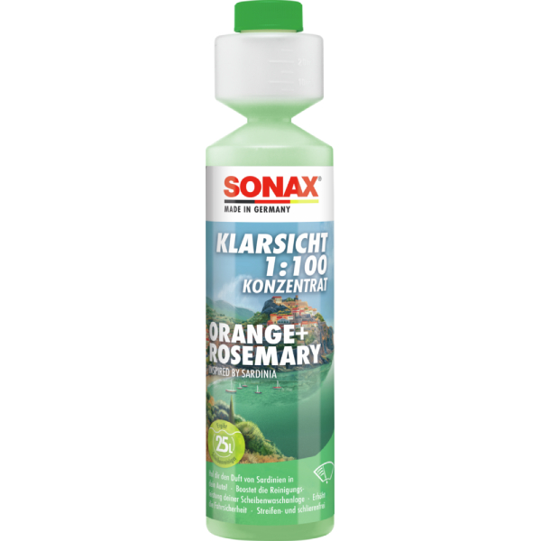 SONAX KlarSicht 1:100 Konzentrat Orange+Rosemary