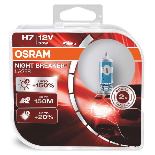 OSRAM Night Breaker Laser H7 +150% 12V-55W-PX26d