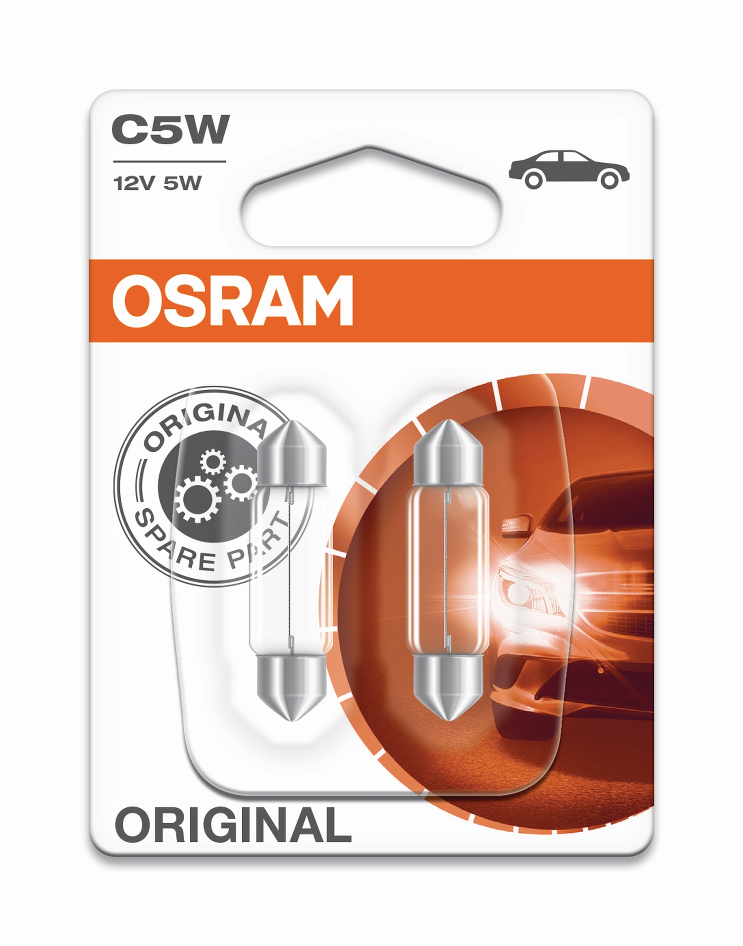 OSRAM Schlusslicht (Soffitte) C5W-12V-5W-SV8,5-8