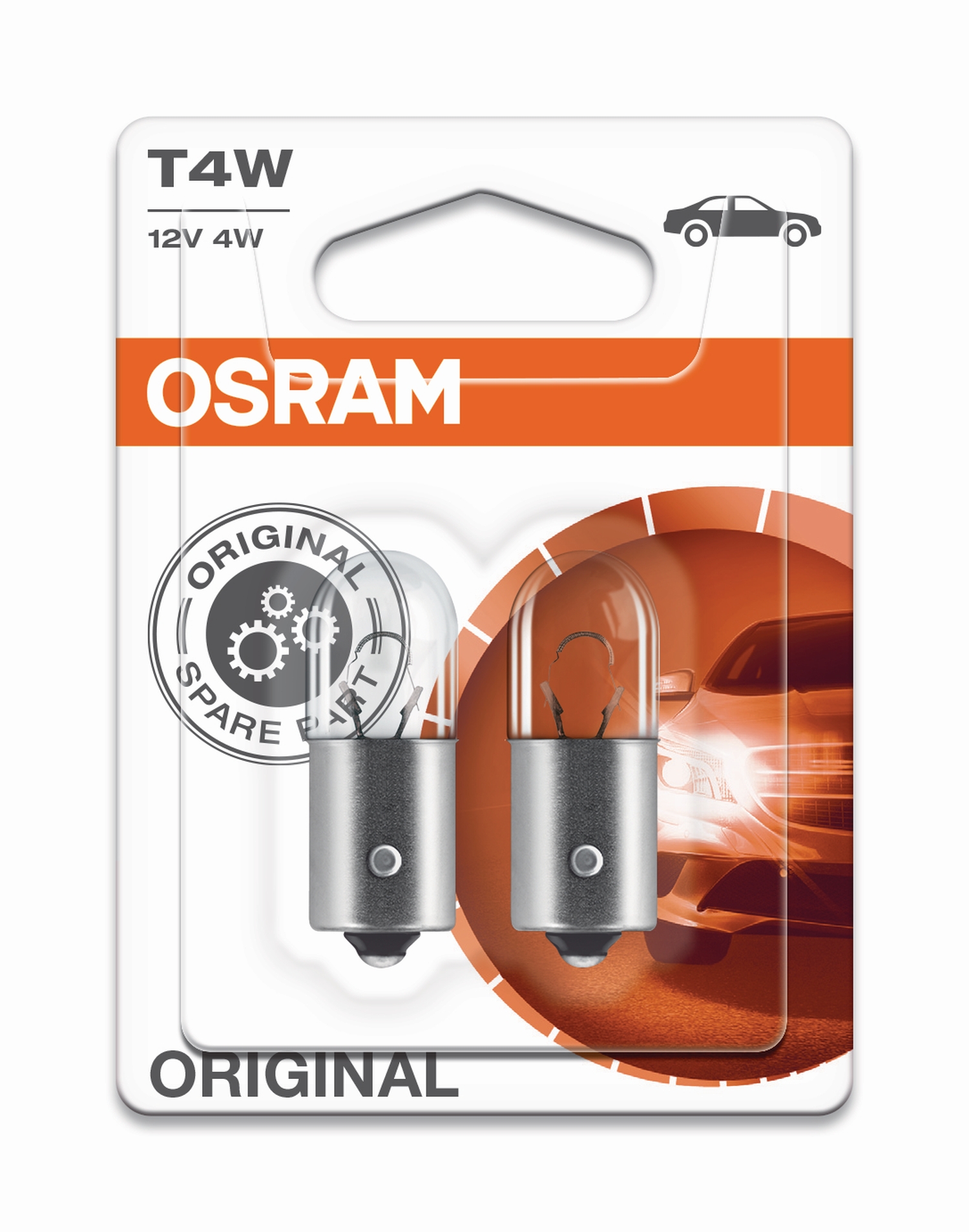 OSRAM Anzeigelampe (Glassockel) W3W-12V-3W-W2,1x9,5d