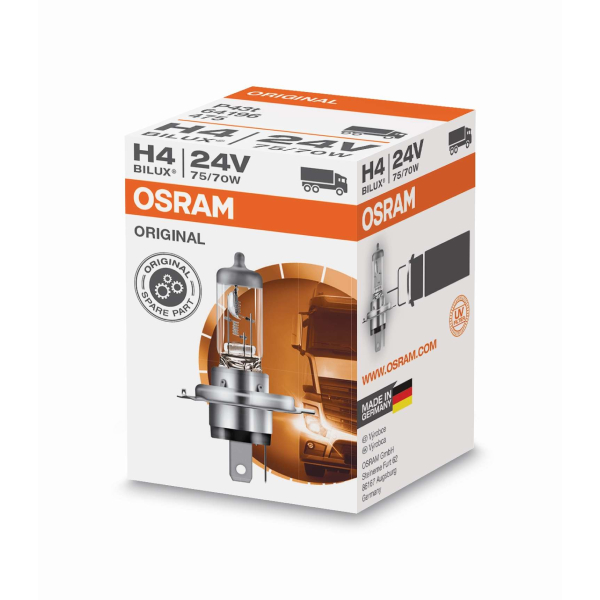 OSRAM Halogen H4 Werkstatt 24V-75/70W-P43t