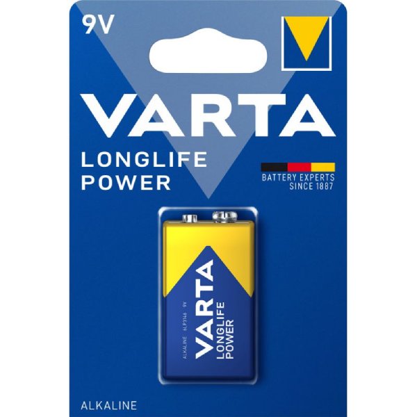 VARTA Longlife Power 9V (E-Block) Blister á 1 Stück