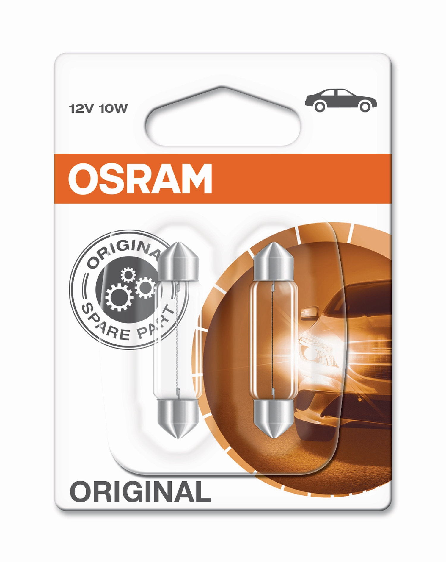 OSRAM Innenbeleuchtung (Soffitte) C10W-12V-10W-SV8,5-8