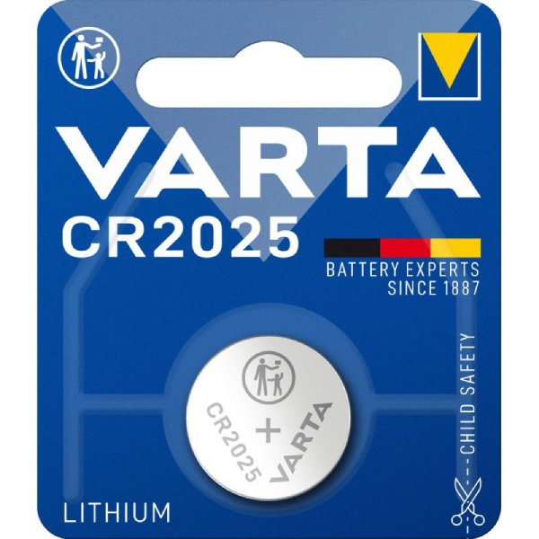 VARTA Electronic-Zellen CR 2025 1er Blister