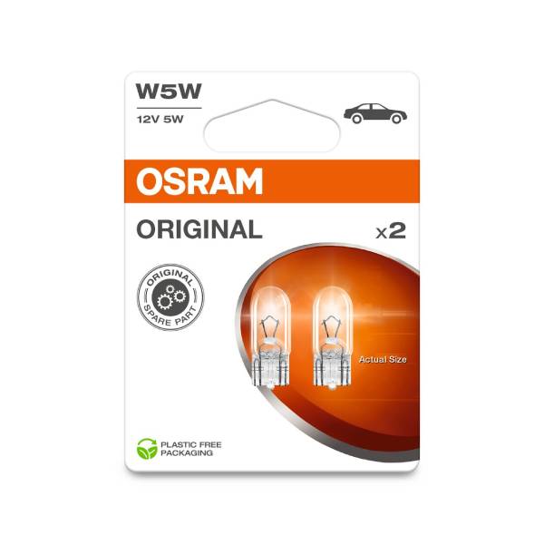 OSRAM Standlicht (Glassockel) W5W-12V-5W-W2,1x9,5d